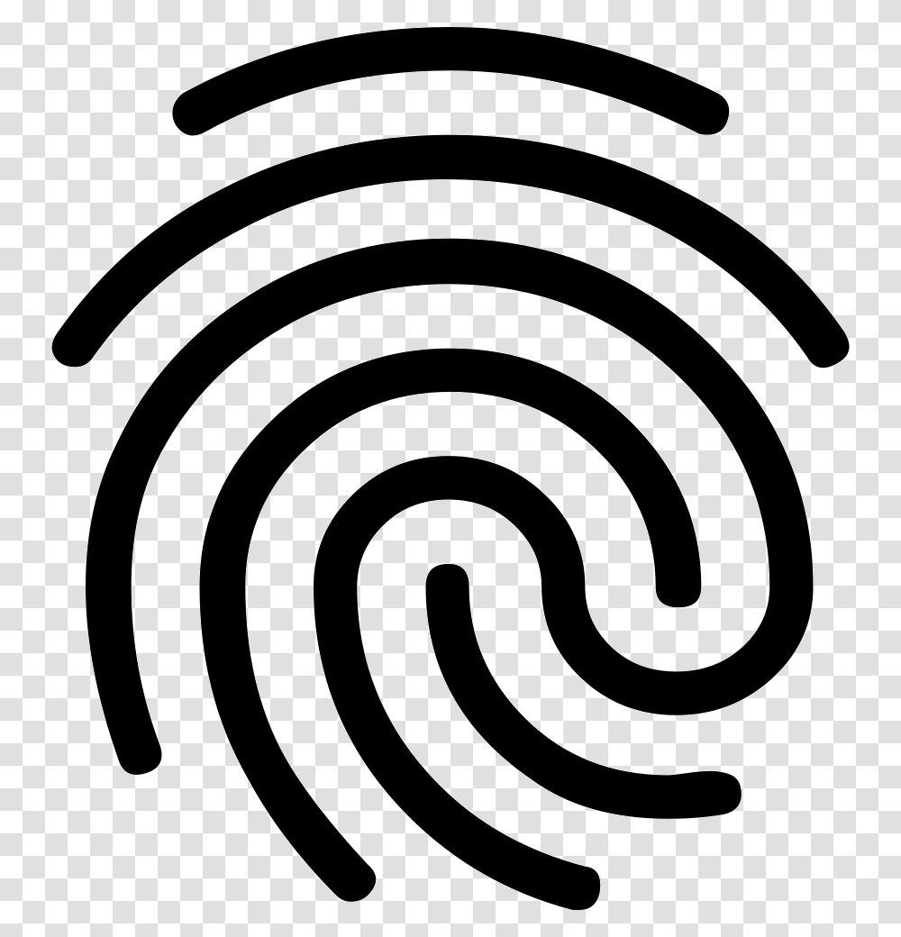 Fingerprint Fingerprint Icon, Spiral, Coil, Rug Transparent Png