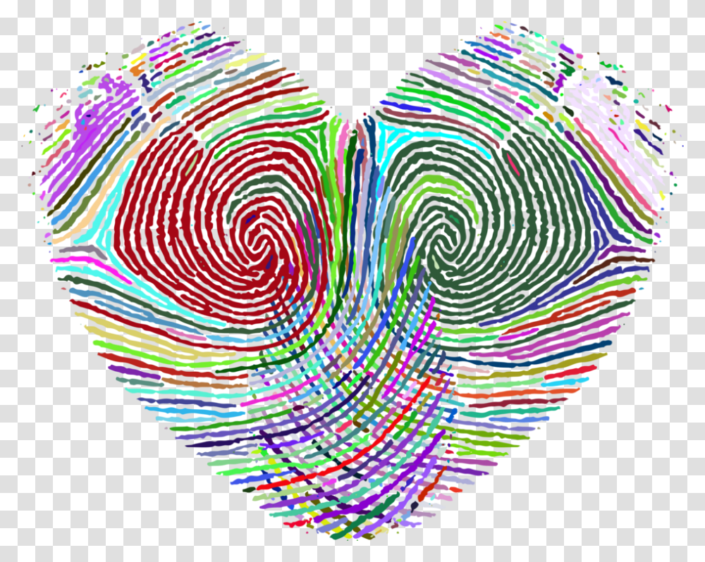 Fingerprint Heart Live Scan Fingerabdruckscanner Symbol Free, Ornament, Purple, Pattern Transparent Png