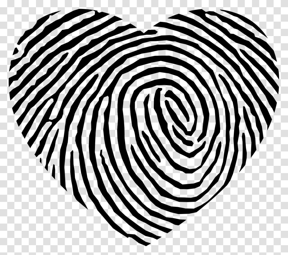 Fingerprint Heart Shape Heart Shaped Fingerprint, Maze, Labyrinth, Zebra, Wildlife Transparent Png