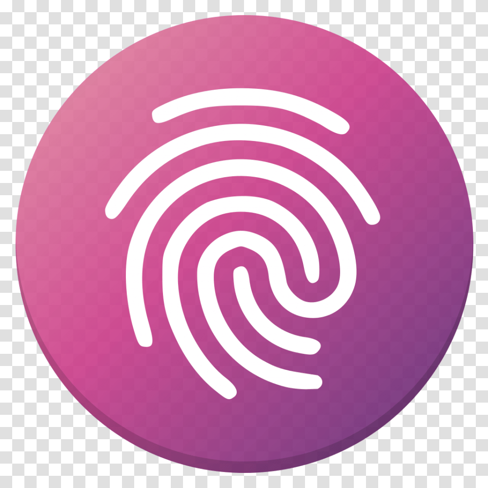 Fingerprint Icon White Background, Bowling, Ball, Spiral, Sphere Transparent Png