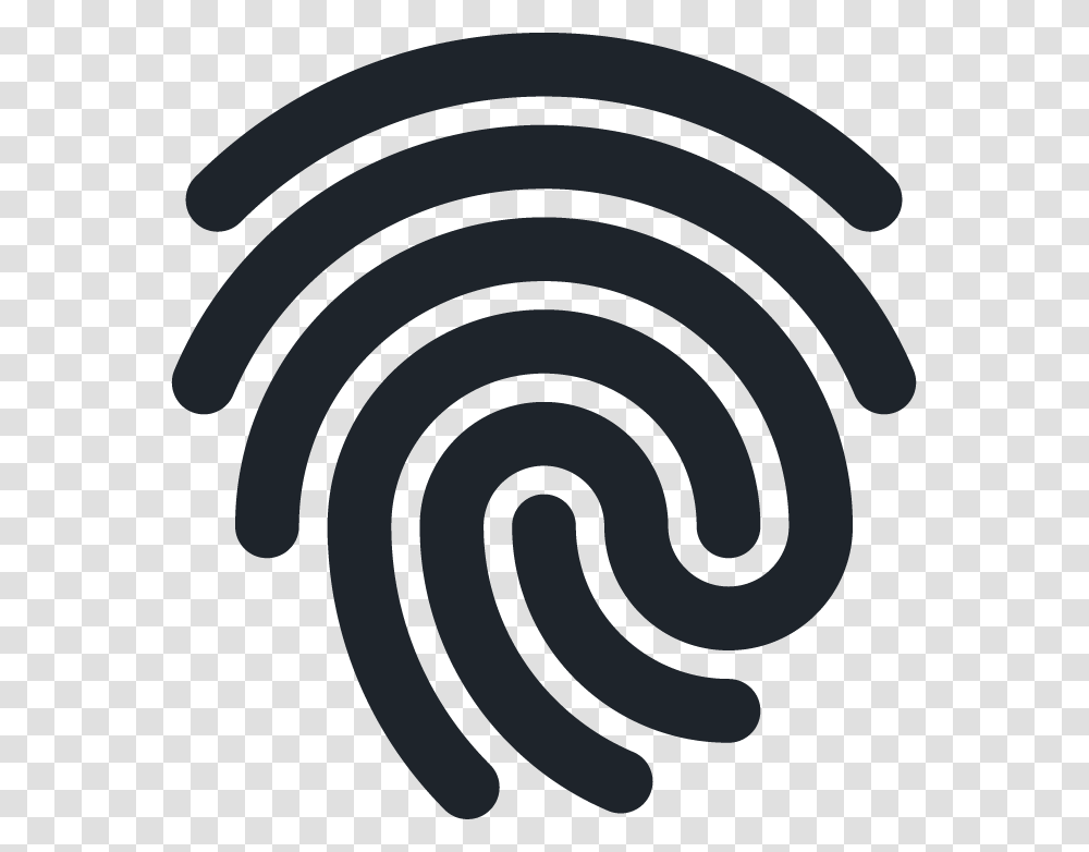 Fingerprint Illustration, Spiral, Rug, Coil, Stencil Transparent Png