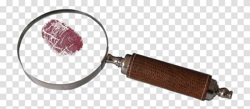 Fingerprint Magnifying Glass Detective, Weapon, Weaponry, Blade, Knife Transparent Png