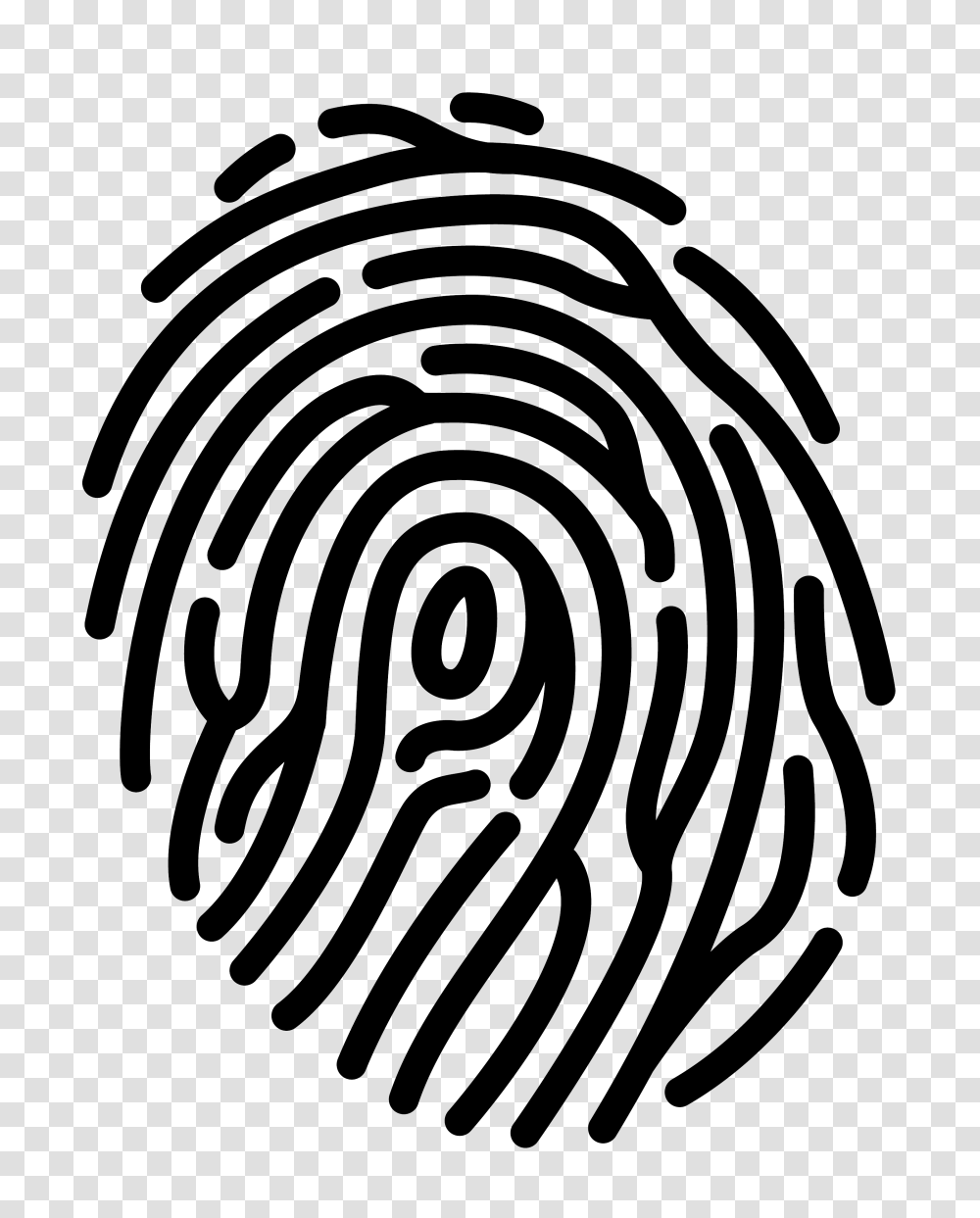 Fingerprint, Person, Stencil, Spiral Transparent Png