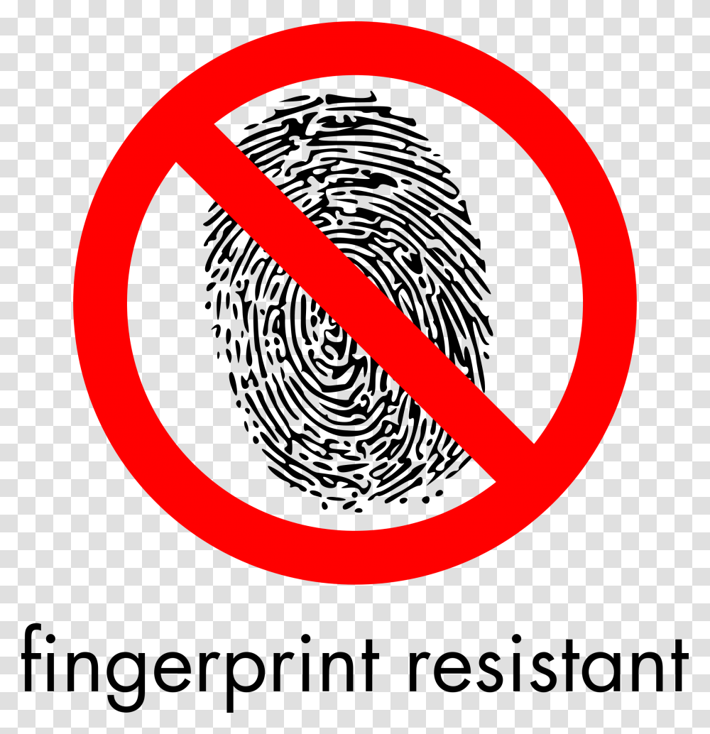 Fingerprint Resistant Sign Clip Arts No Fingerprint, Road Sign, Stopsign Transparent Png