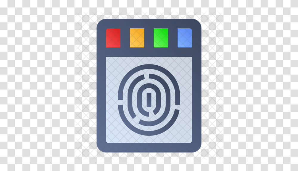 Fingerprint Scanner Icon Falconry, Label, Text, Road Sign, Symbol Transparent Png