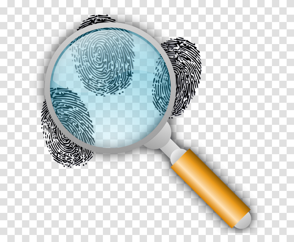Fingerprint Search With Slight Magnification Magnifying Glass With Fingerprints, Blow Dryer, Appliance, Hair Drier Transparent Png