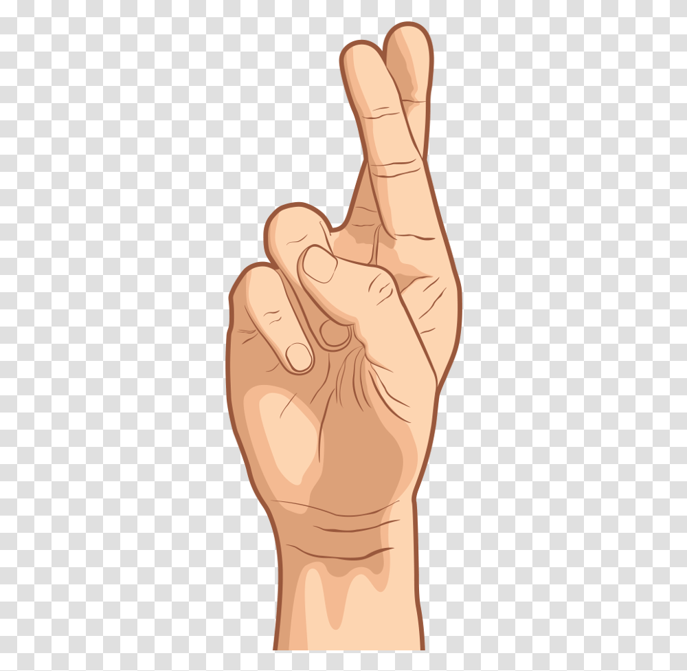 Fingers Crossed Fingers Crossed Tight, Hand, Toe, Ear Transparent Png