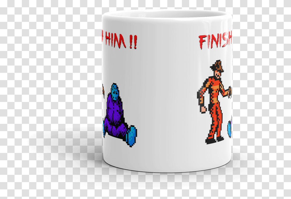 Finish Him Freddy V Jason Mug Coffee Cup, Diaper, Soil, Cylinder, Tin Transparent Png