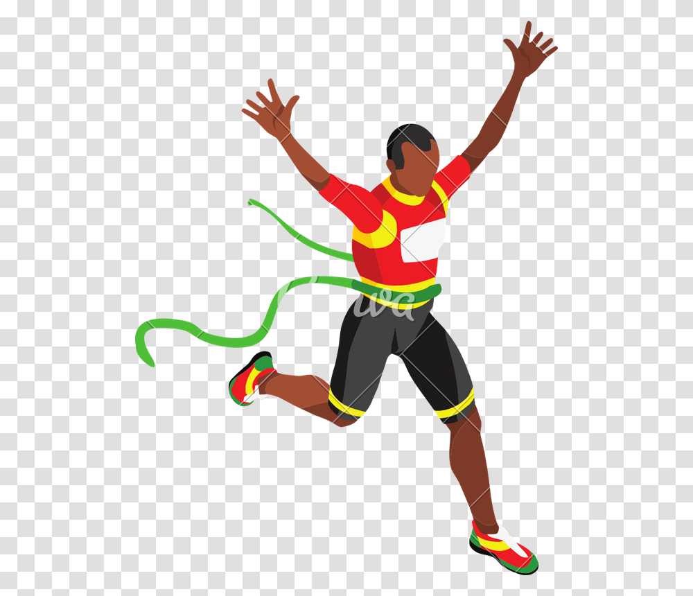 Finish Line Clipart Athletics Cartoon, Person, Human, Leisure Activities, Bow Transparent Png