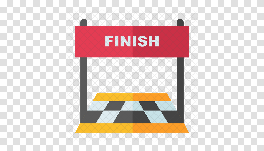 Finish Line Icon Finish Icon, Fence, Barricade, Road, Tarmac Transparent Png
