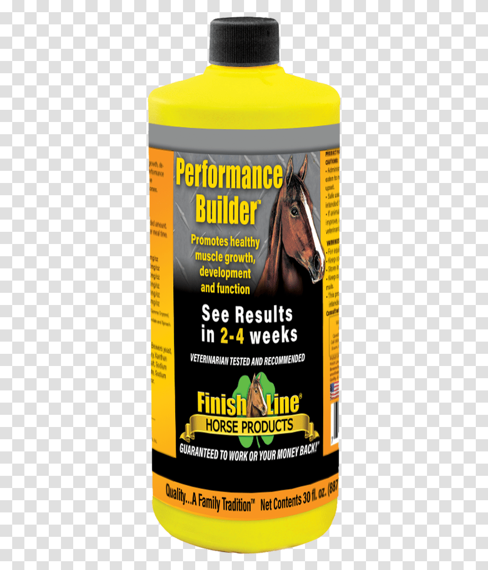 Finish Line Performance Builder Horse, Poster, Advertisement, Label Transparent Png