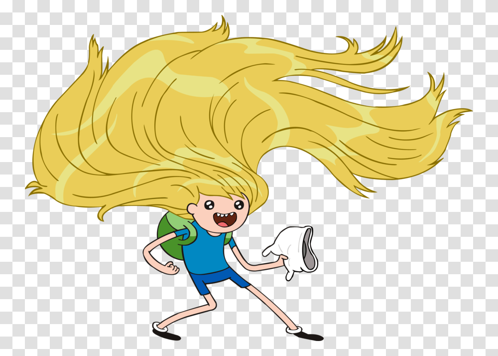 Finn Adventure Time Long Hair Transparent Png