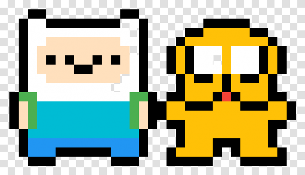 Finn And Jake Pixel Art Pokemon Rowlet, Pac Man, First Aid Transparent Png
