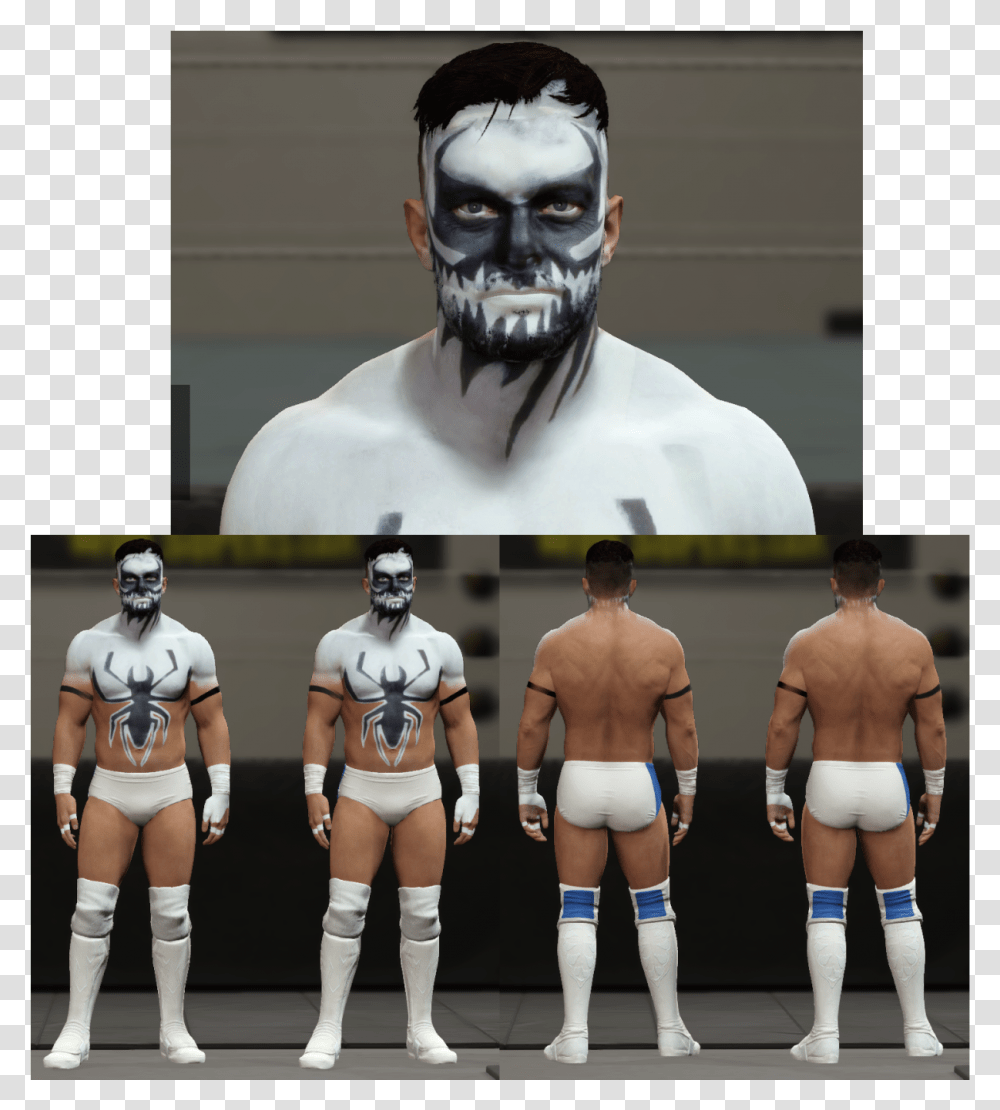 Finn Balor Custom Attire, Person, Helmet, Skin Transparent Png