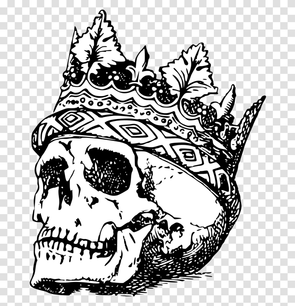 Finn Balor Demon Skull Crown, Doodle, Drawing, Stencil Transparent Png