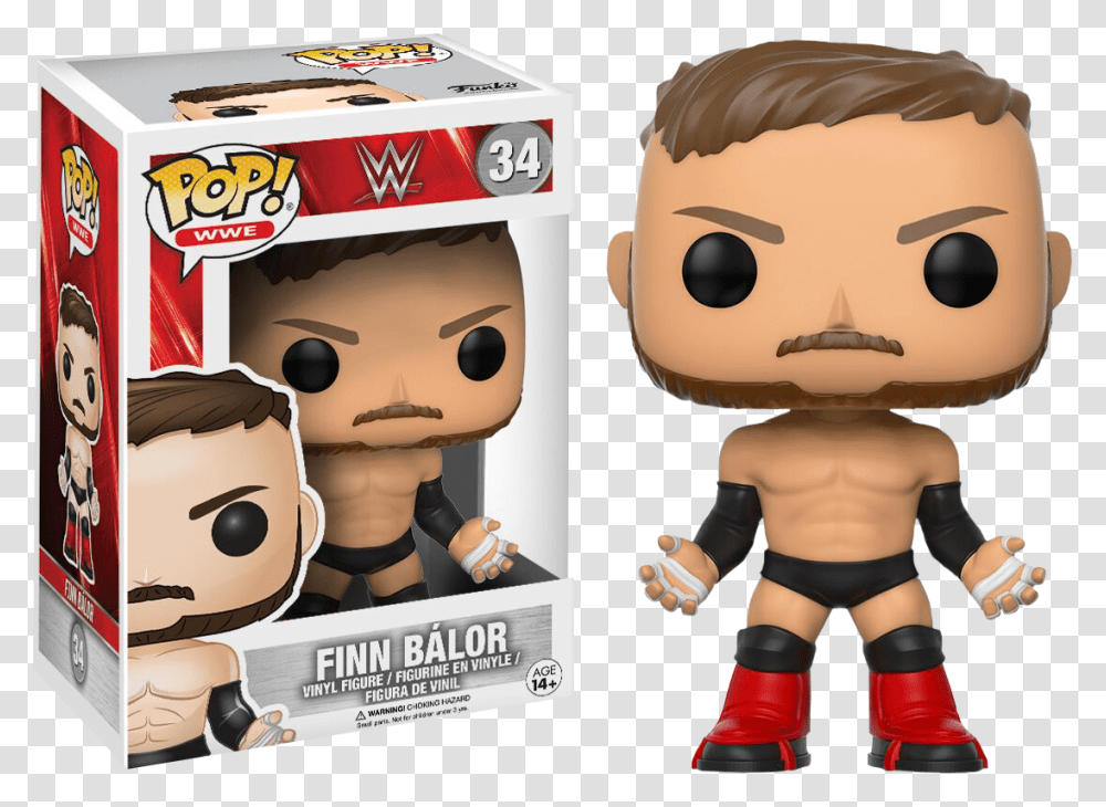 Finn Balor Funko Pop, Person, Toy, Plush Transparent Png