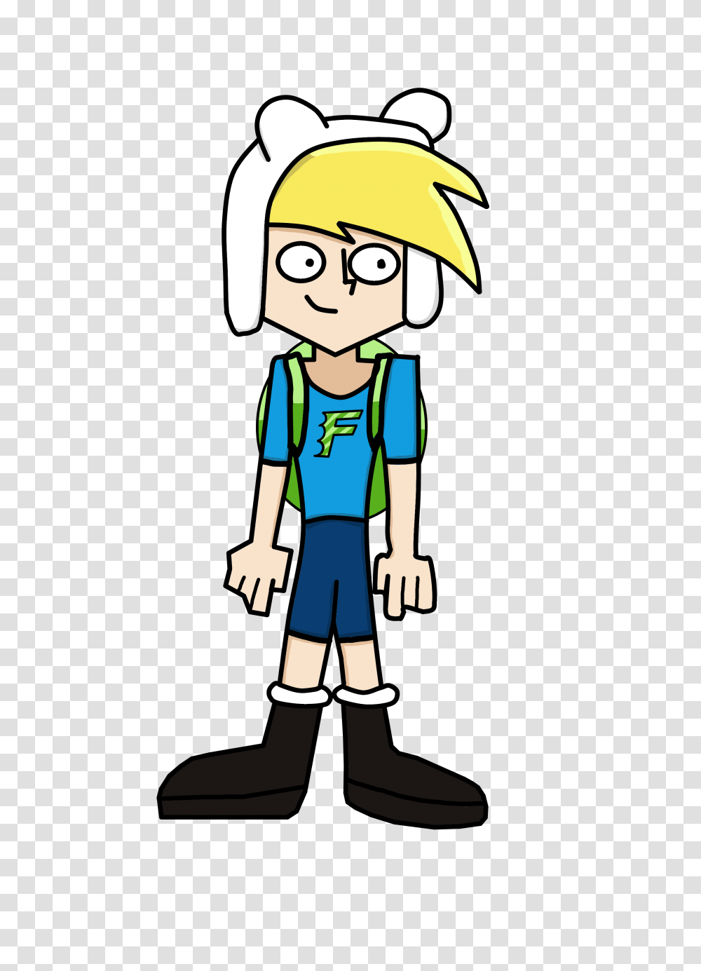 Finn The Human In The Style Of Danny Phantom, Elf, Person, Apparel Transparent Png
