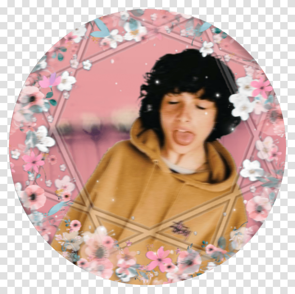 Finnwolfhard Finn Edit Icon Icons Aesthetics Finn Wolfhard In A Hoodie, Collage, Poster, Advertisement Transparent Png