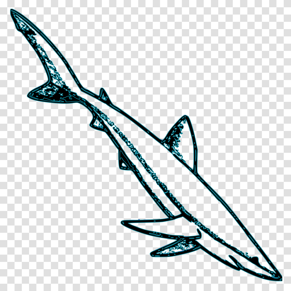 Fins Clipart Blue Shark, Bow, Weapon, People Transparent Png
