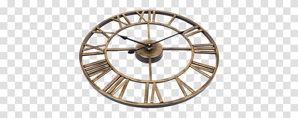 Finvis Gold Large Modern Wall Clock In 2020 Large Wall Wall Clock, Analog Clock, Staircase Transparent Png