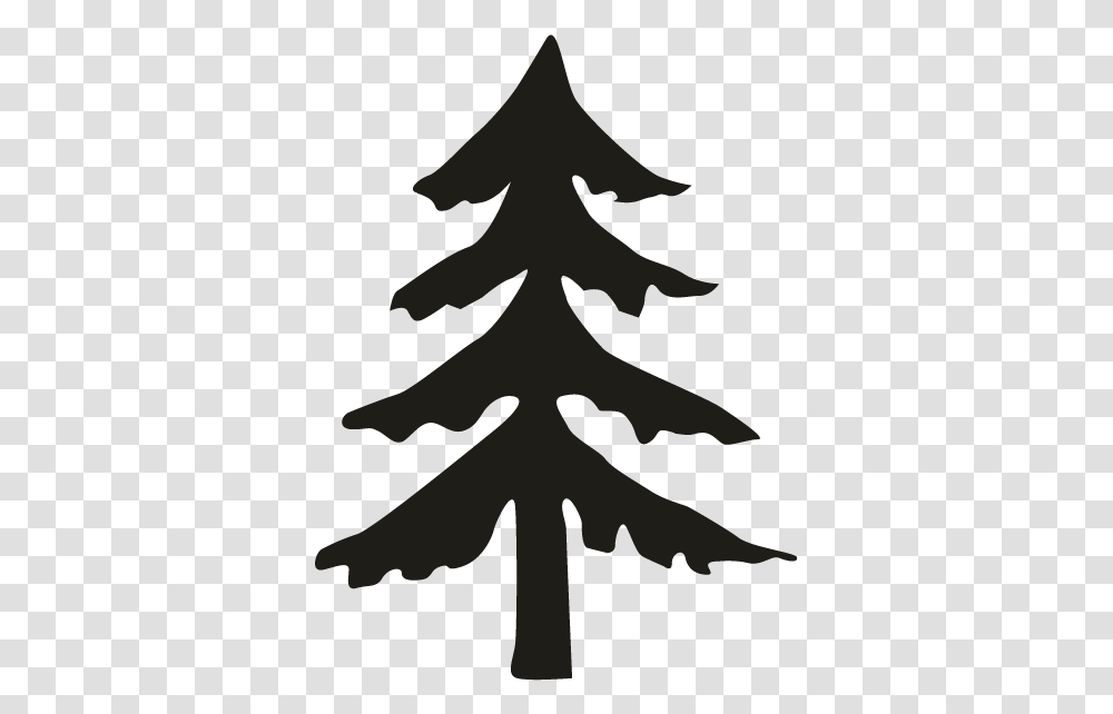Fir Pine Spruce Christmas Tree Simple Pine Tree Silhouette, Plant, Abies, Ornament, Conifer Transparent Png