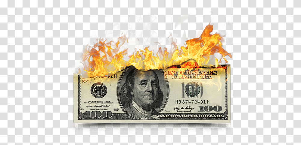 Fire 1 Beyond Media Solutions Best Digital Marketing 100 Dollar Bills Burning, Person, Human, Money Transparent Png