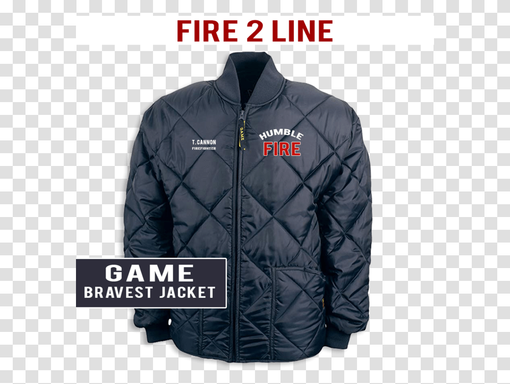 Fire 2 Line Game Sportswear The Bravest Jacket, Apparel, Coat, Person Transparent Png