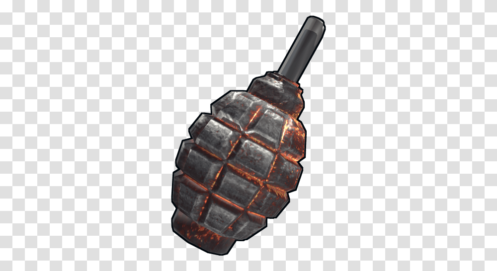 Fire And Brimstone Grenade Voodoo Grenade Rust, Bomb, Weapon, Weaponry, Nature Transparent Png