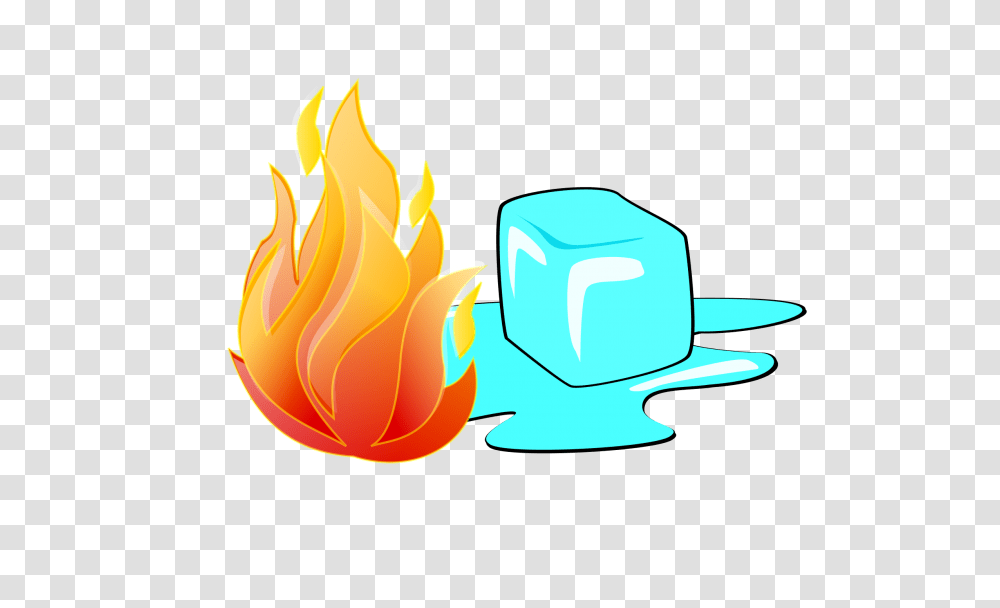 Fire And Ice Clipart Ice Cubes And Fire Download Ice And Fire Logo, Clothing, Apparel, Flame, Hat Transparent Png