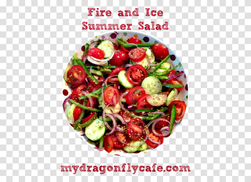 Fire And Ice Summer Salad2 Caprese Salad, Plant, Dish, Meal, Food Transparent Png