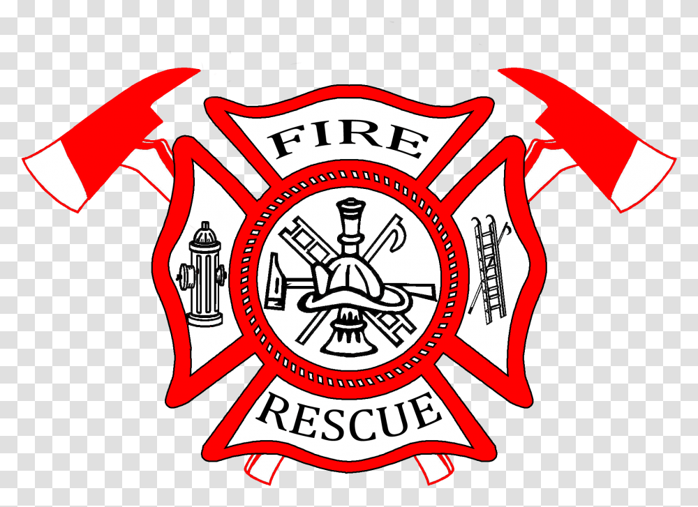Fire And Rescue Logo, Trademark, Badge, Emblem Transparent Png