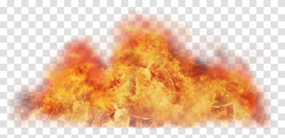 Fire And Smoke Explosion, Flame, Bonfire, Pizza, Food Transparent Png