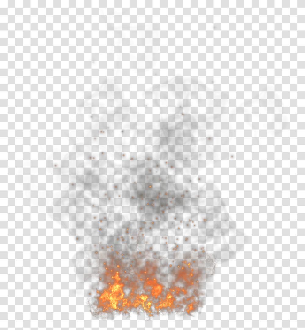 Fire And Smoke Fire With Smoke, Christmas Tree, Plant, Flame, Outdoors Transparent Png