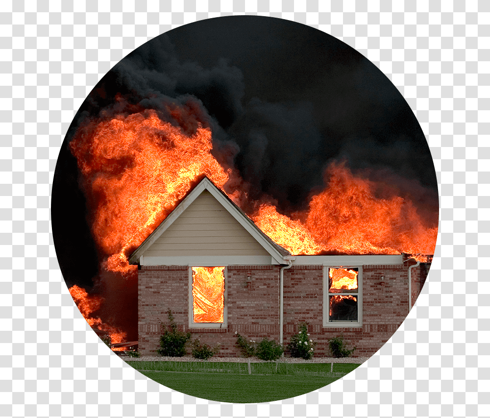 Fire And Smoke Start A House Fire, Housing, Building, Outdoors, Nature Transparent Png