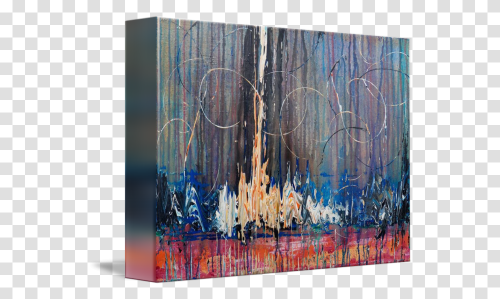 Fire And Sparks By Penny Pausch Modern Art, Canvas, Painting, Mural, Paint Container Transparent Png