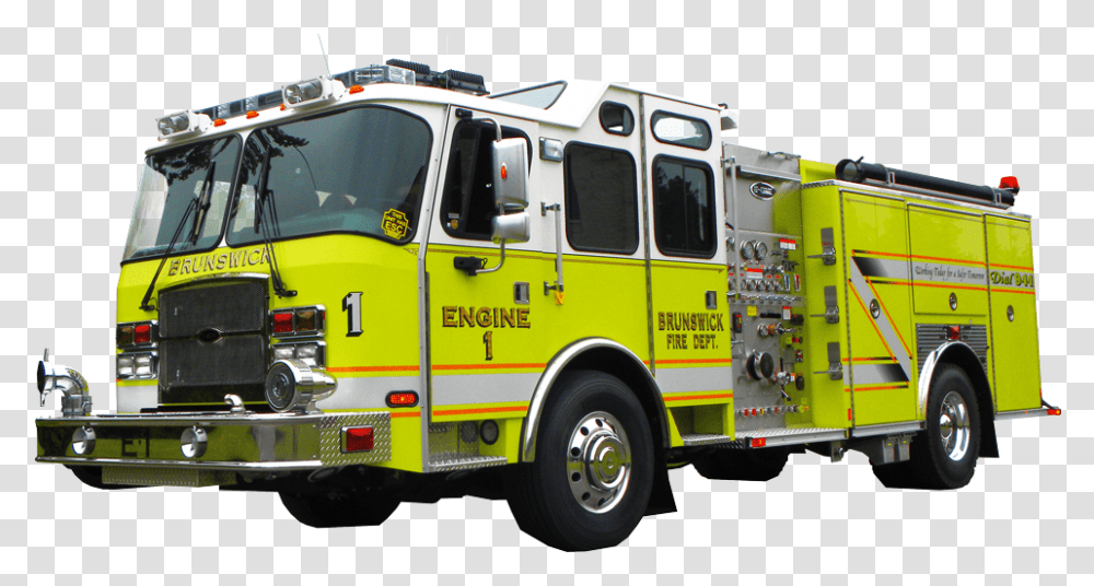 Fire Apparatus Green Pumper, Fire Truck, Vehicle, Transportation, Fire Department Transparent Png