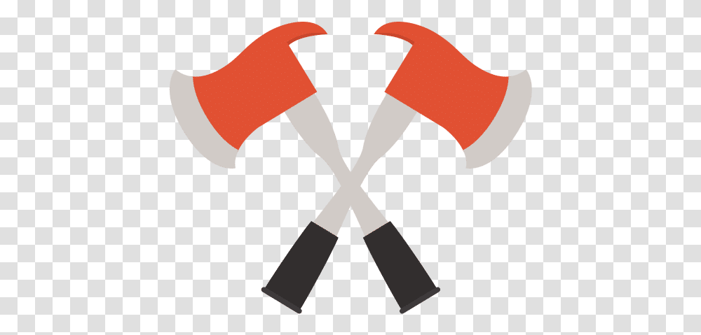 Fire Axes Crossed Flat Style Icon, Tool, Hammer Transparent Png
