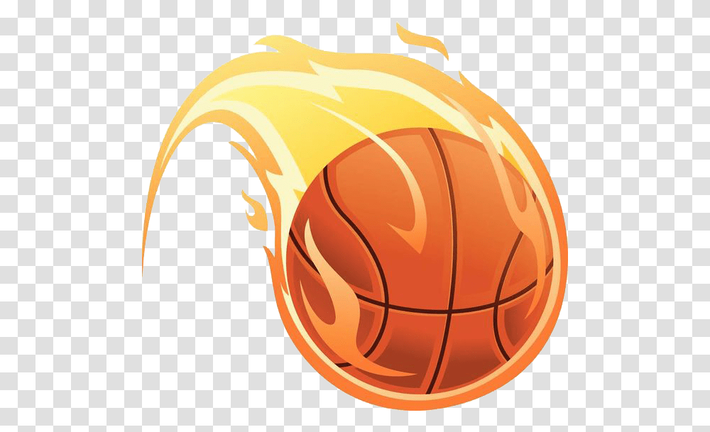 Fire Basketball Flame Illustration Free Hq Clipart Background Basketball On Fire, Sphere, Team Sport, Sports, Helmet Transparent Png