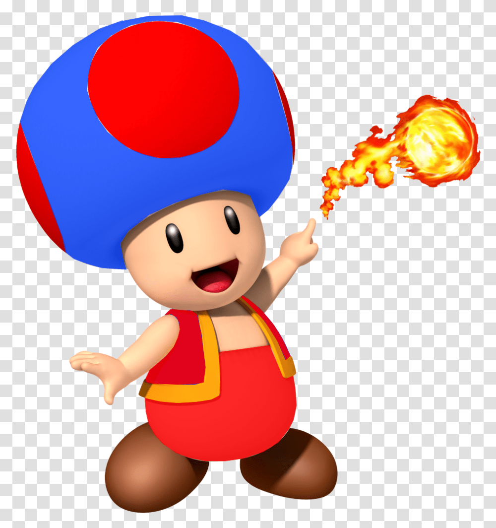 Fire Blue Toad New Super Mario Bros Wii Blue Toad, Person, Human, Juggling Transparent Png