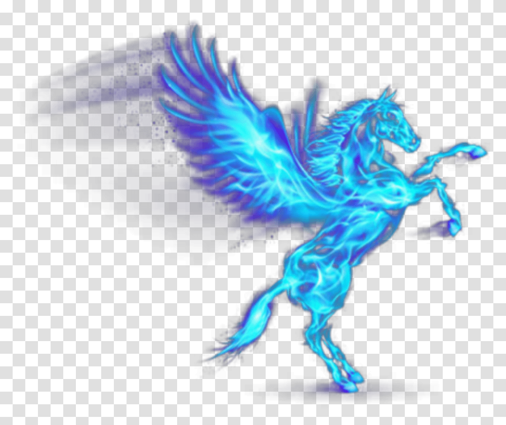 Fire Bluefire Horse Pegasus Firehorse Firepegasus, Dinosaur, Reptile, Animal, Dragon Transparent Png