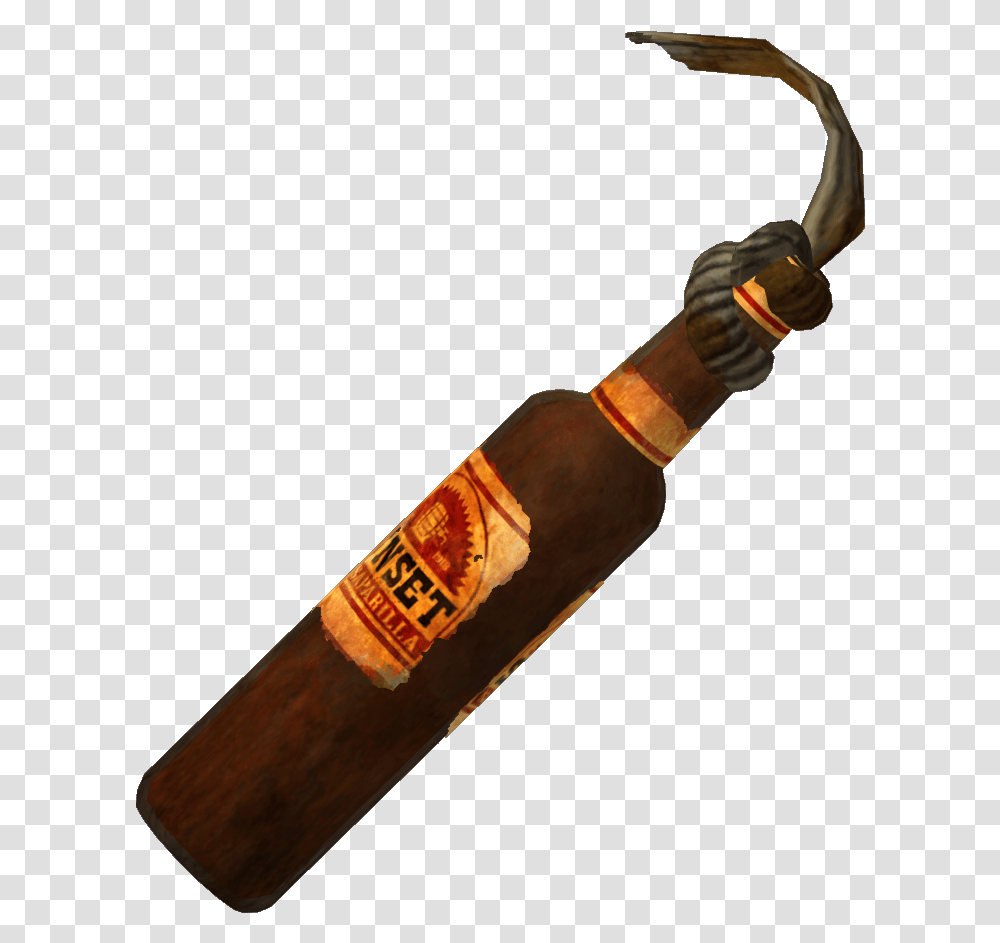 Fire Bomb Fallout Molotov, Bottle, Beer, Alcohol, Beverage Transparent Png