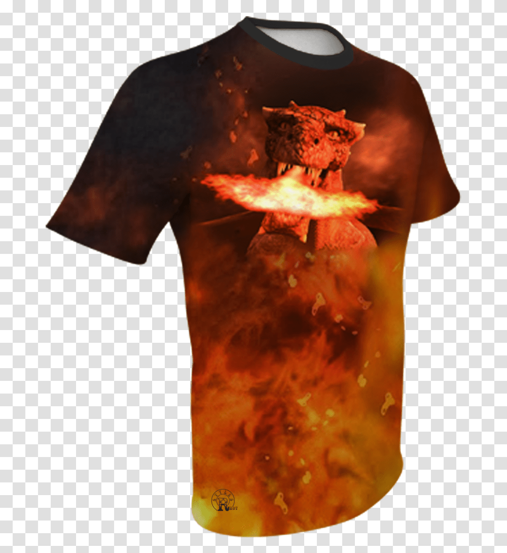 Fire Breathing Dragon Jacks Outlet Tm Nylon Lined Cosmetic Active Shirt, Apparel, Torso, Bonfire Transparent Png