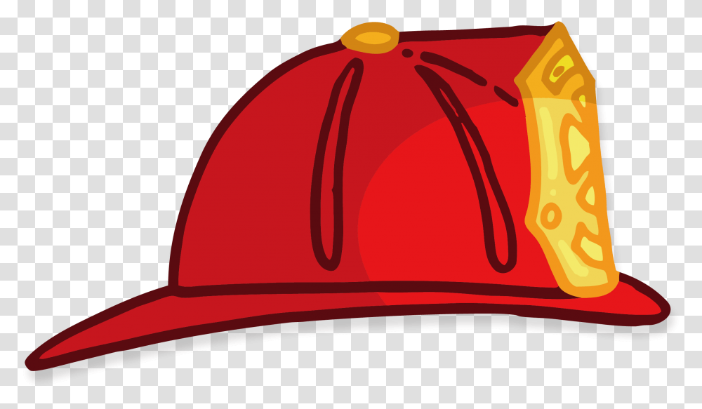 Fire Cap Vector Download Firefighter Hat Clipart, Clothing, Apparel, Baseball Cap, Bag Transparent Png