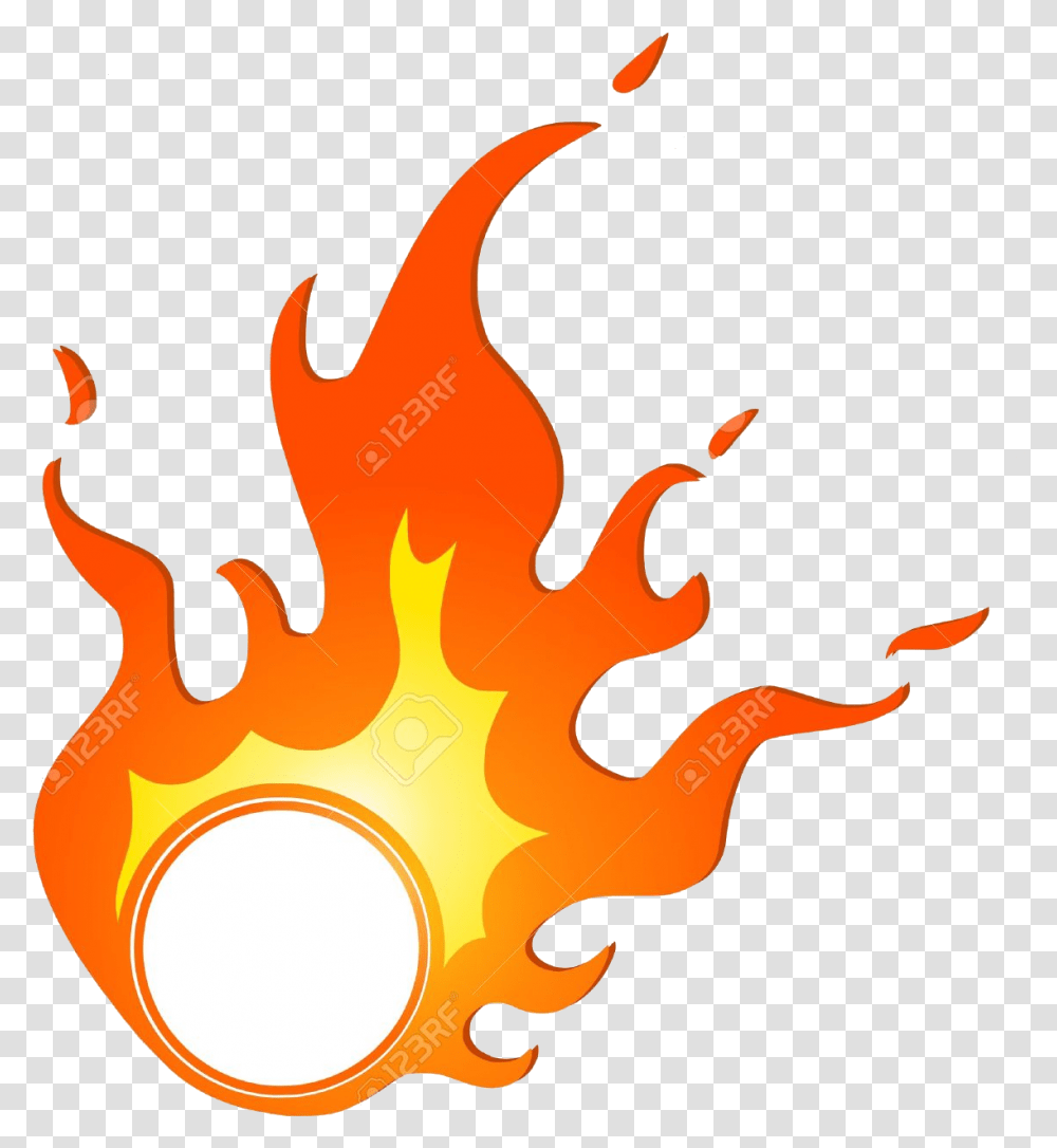 Fire Circle Clipart Fire Drawing In Circle, Flame, Bonfire Transparent Png