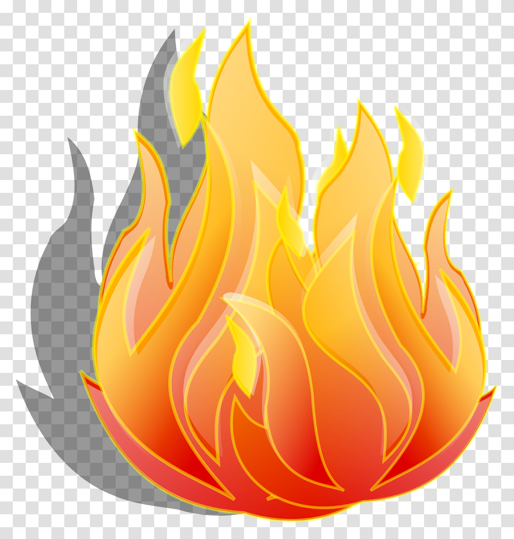Fire Clipart Burning Animated Fire Clipart, Flame, Bonfire Transparent Png