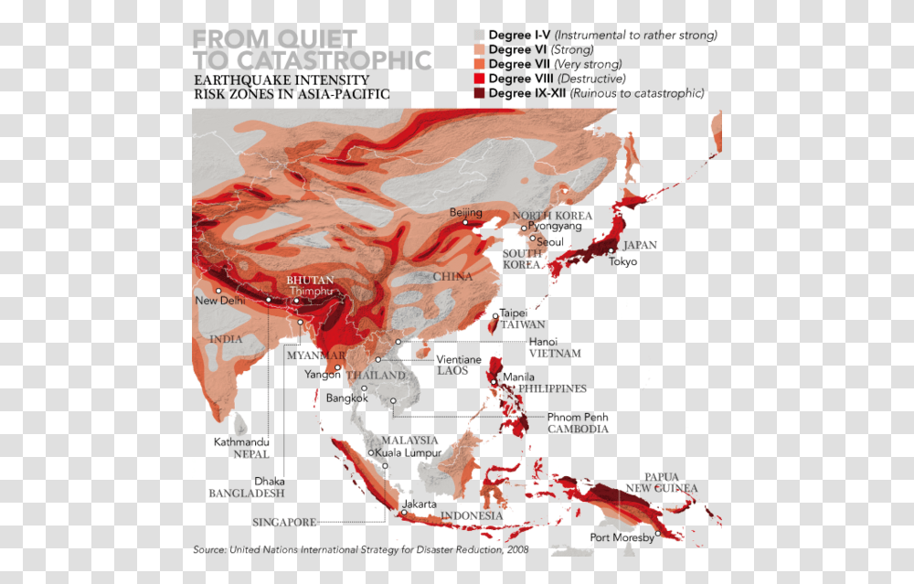Fire Clipart Earthquake Philippines On Global Map, Plot, Diagram, Atlas Transparent Png