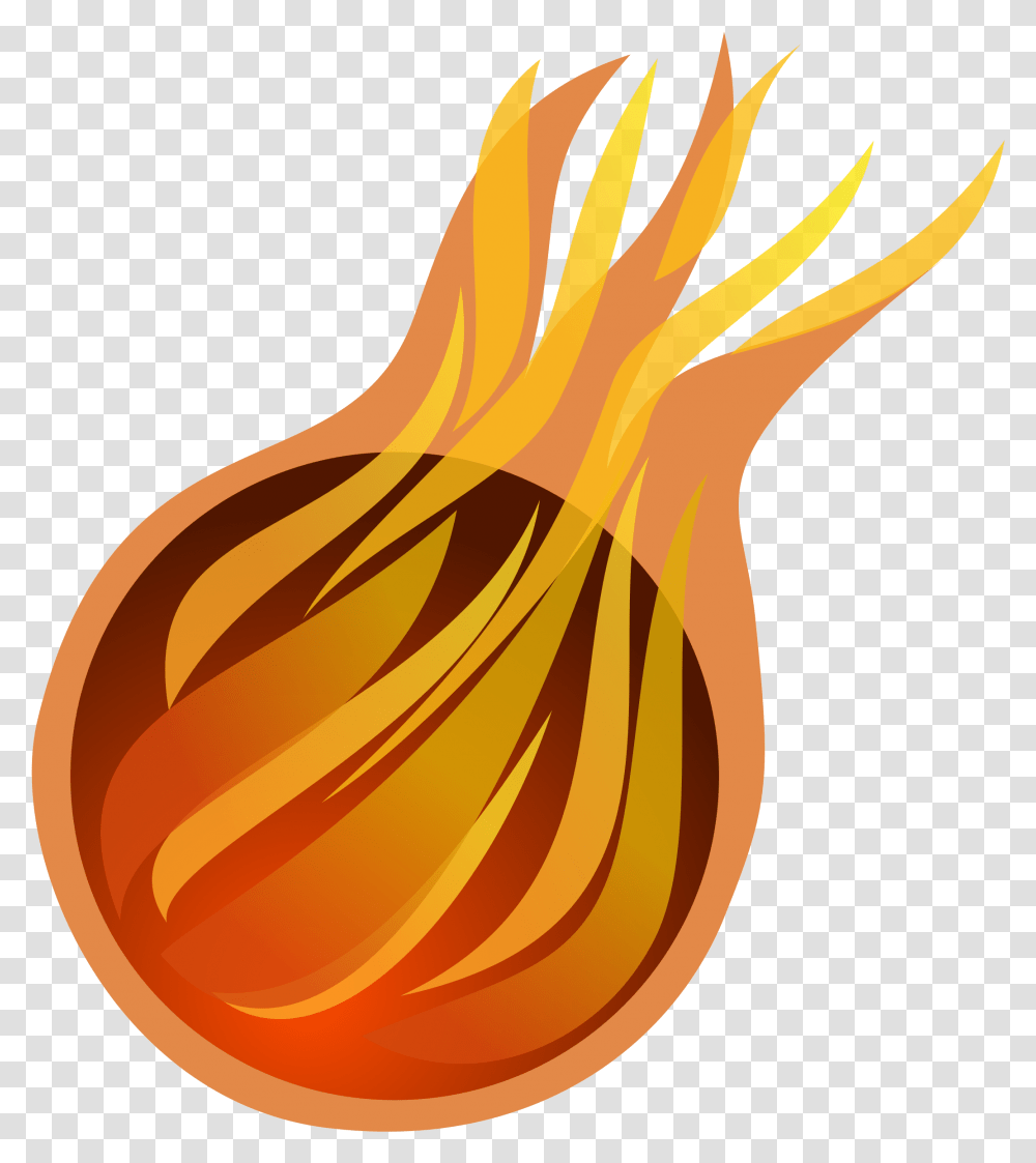 Fire Clipart Fireball Fire Ball Gif, Plant, Produce, Food, Banana Transparent Png