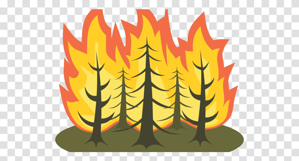 Fire Clipart Pollution Forest Fire Clipart Download Forest Fire Clipart, Flame, Plant, Tree, Bonfire Transparent Png