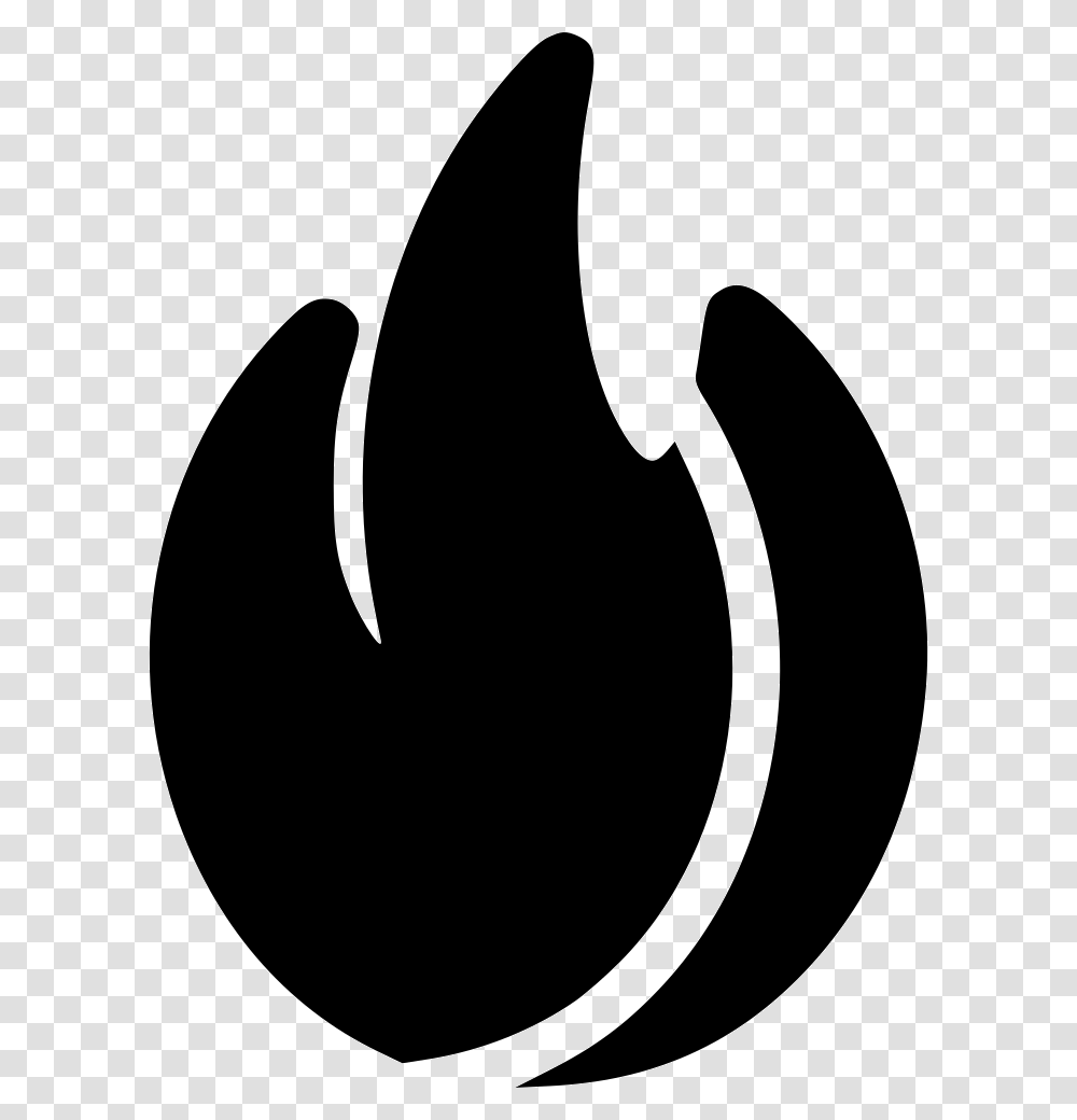 Fire Crescent, Hook, Stencil Transparent Png