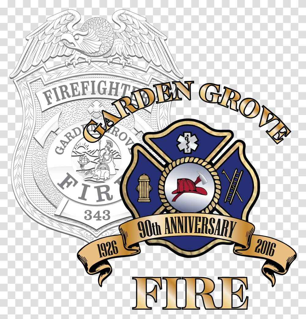 Fire Department Logo Garden Grove Fire Department Logo, Trademark, Badge, Emblem Transparent Png